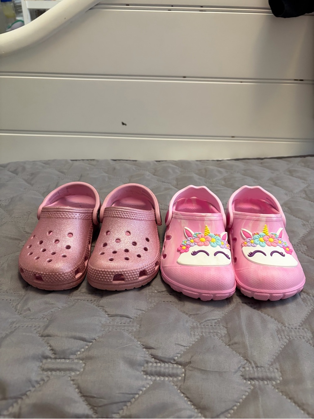 CROCS Kids Pink Glitter & Unicorn Clogs